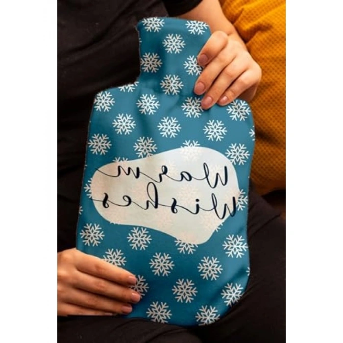 Tasarım Kılıflı Sıcak Su Torbası - Geçmiş Olsun Hediyesi