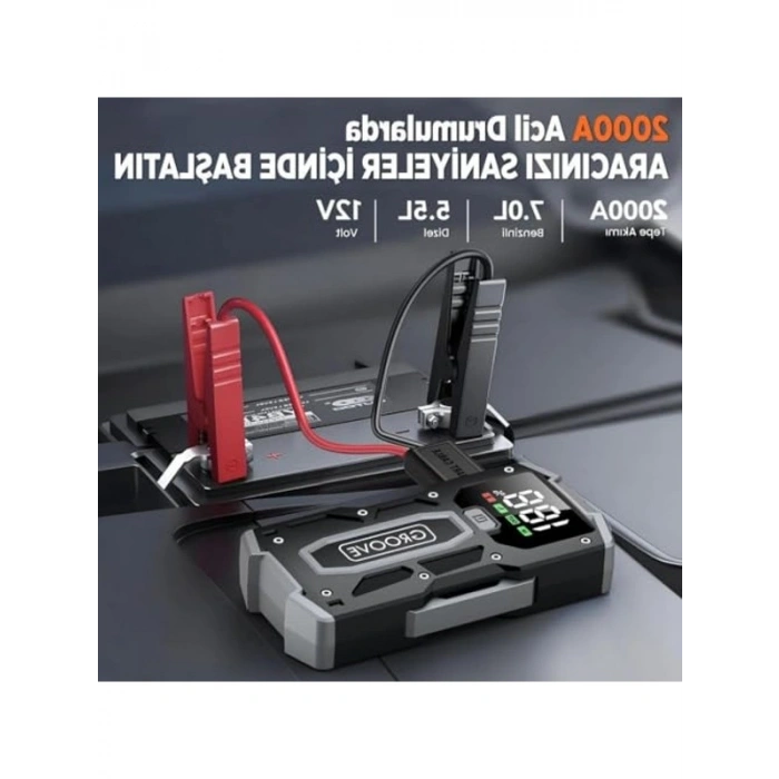 Taşınabilir 18200mAh Jump Starter ile Acil Durum Gücü