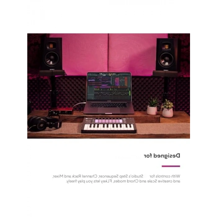 Taşınabilir 25 Tuşlu MIDI Klavye Denetleyicisi - FL Studio Uyumlu