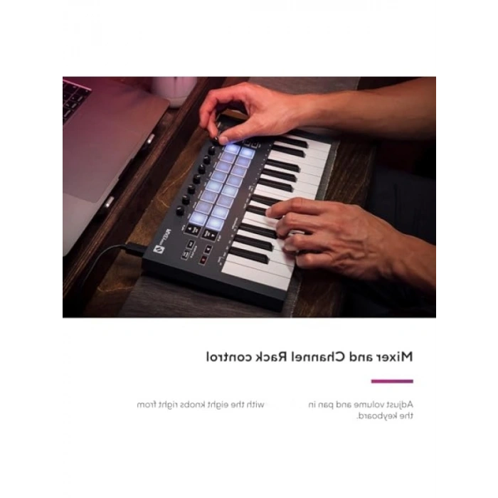 Taşınabilir 25 Tuşlu MIDI Klavye Denetleyicisi - FL Studio Uyumlu