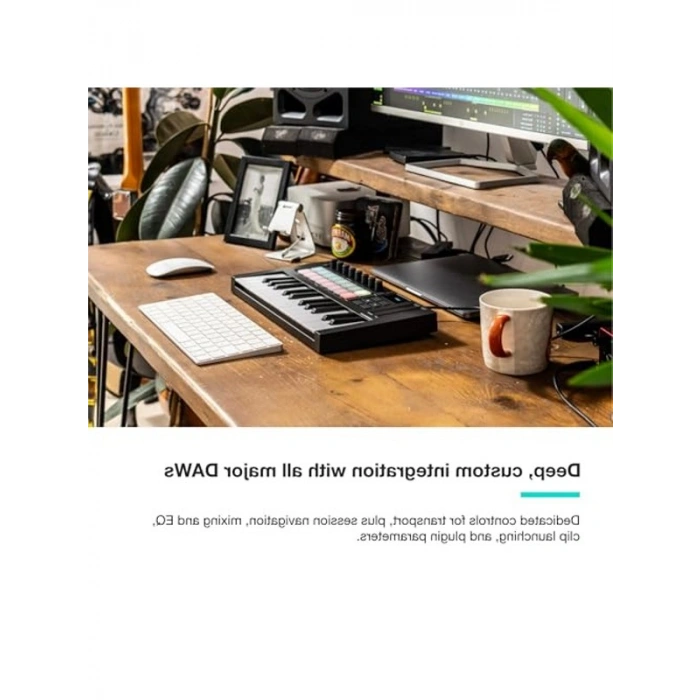 Taşınabilir 25 Tuşlu USB MIDI Klavye Kontrolörü ile Müzik Üretimi