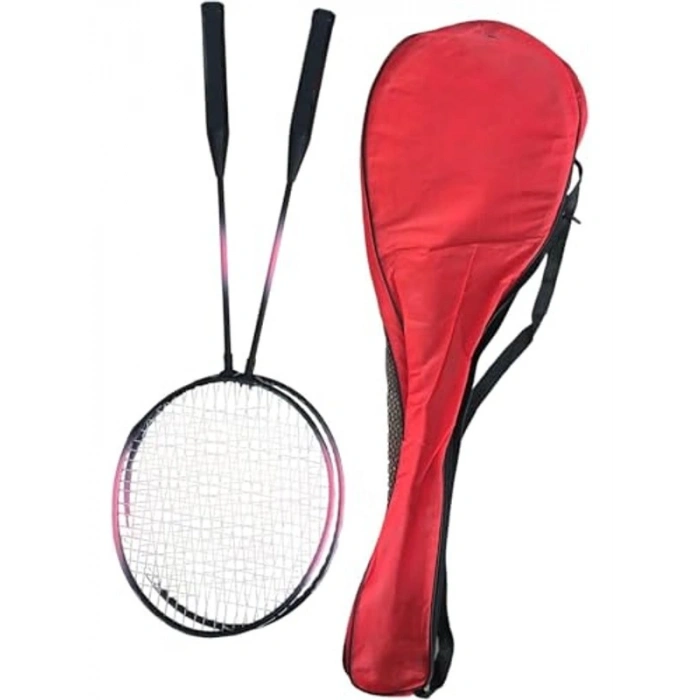 Taşınabilir Badminton Seti, 2 Raket ve 3 Top ile