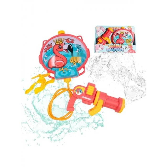 Taşınabilir Dinozor ve Pelikan Desenli Su Tabancası