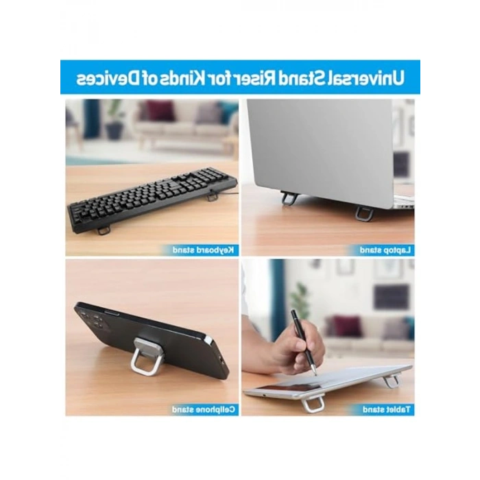 Taşınabilir Hafif Dizüstü Bilgisayar Standı, Havalandırmalı ve Ergonomik Tasarım
