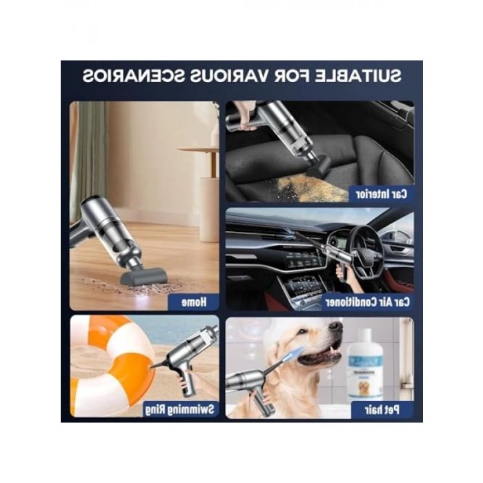 Taşınabilir Kablosuz Süpürge - 3ü 1 Arada Yüksek Güçlü