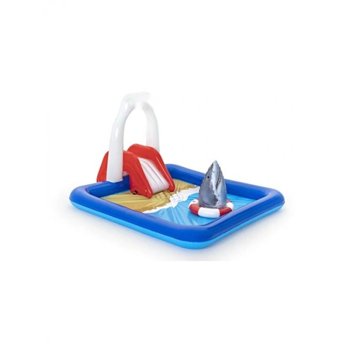 Taşınabilir Köpekbalığı Şeklinde Kaydıraklı Havuz