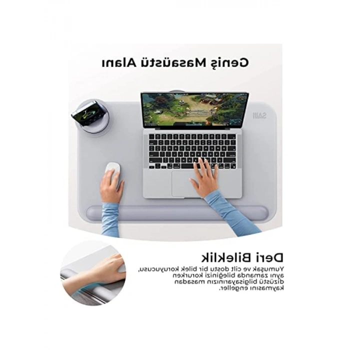 Taşınabilir Laptop Minderi - Ekstra Tutucu ile
