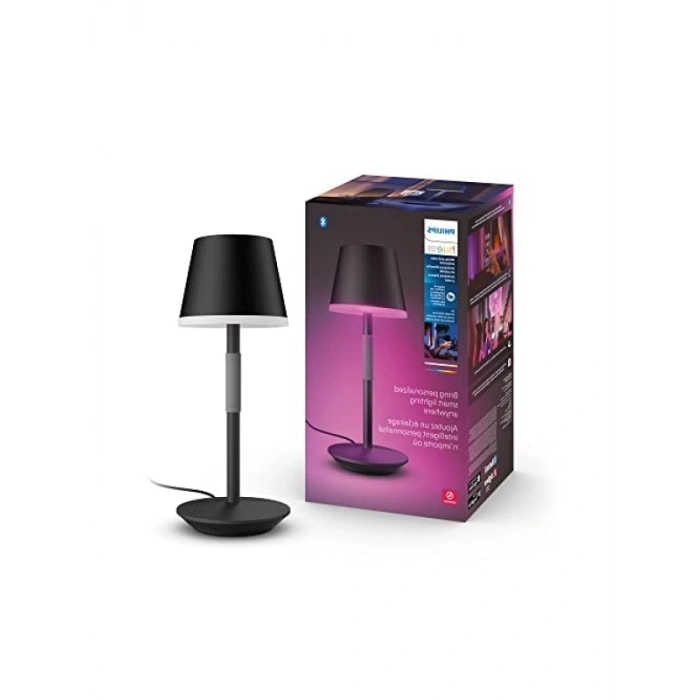 Taşınabilir Masa Lambası, Akıllı Pil Sistemi, Siyah