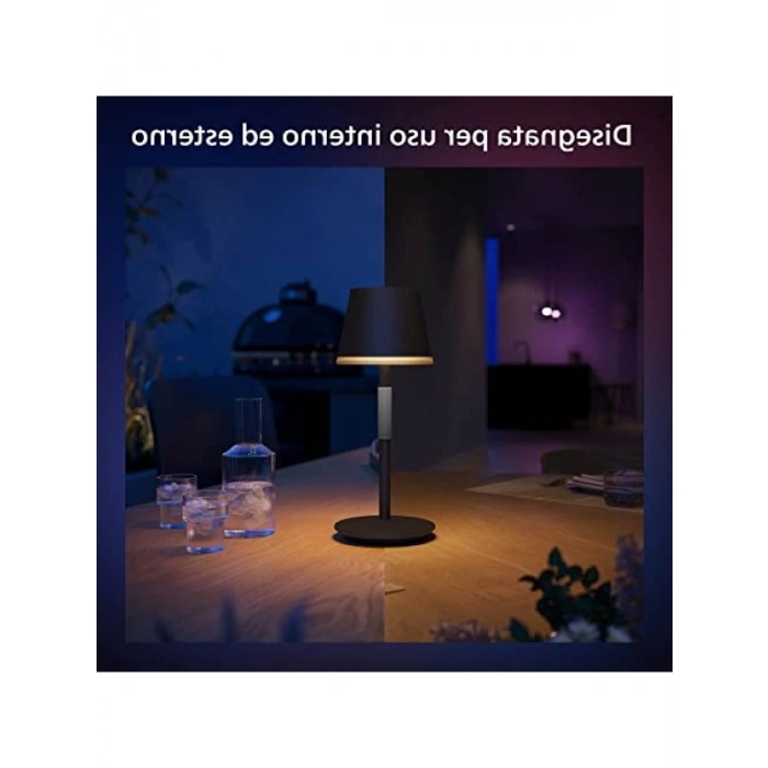 Taşınabilir Masa Lambası, Akıllı Pil Sistemi, Siyah