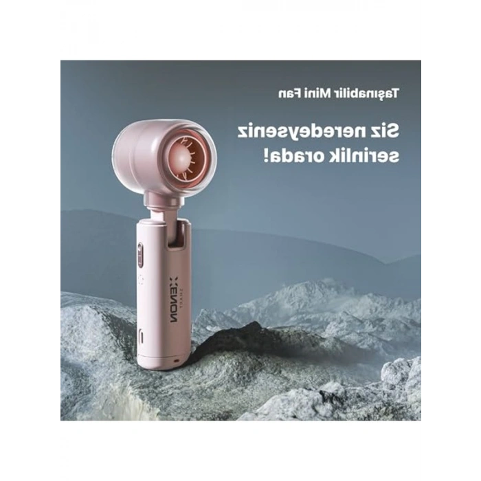 Taşınabilir Mini El Vantilatör, USB Şarj Edilebilir ve 5 Hızlı