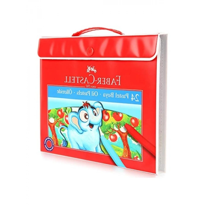 Taşınabilir Pastel Boya Seti, 24 Canlı Renk