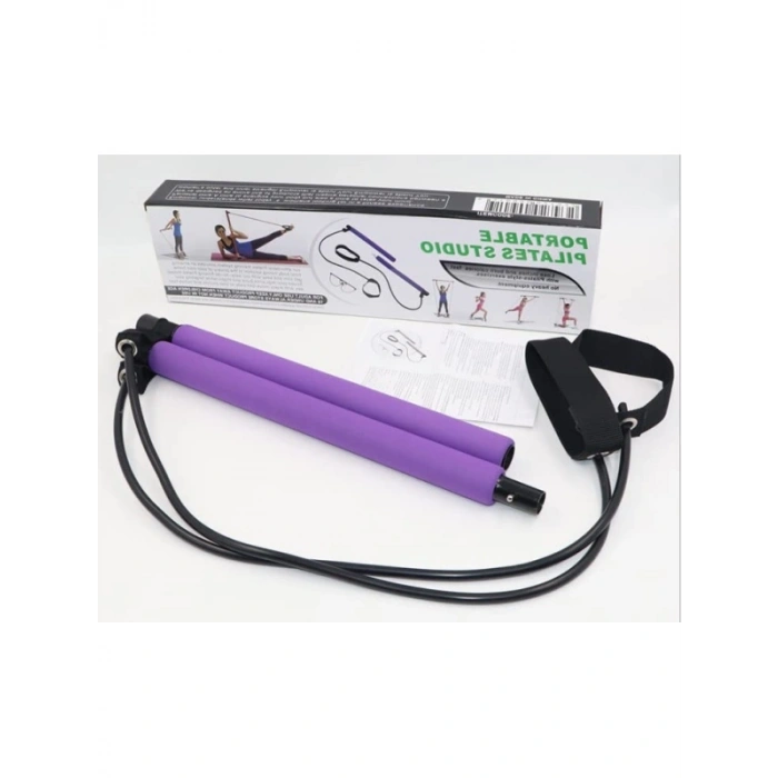 Taşınabilir Pilates Bar ve Direnç Bantı Kiti