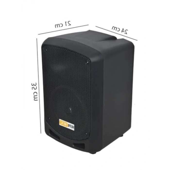 Taşınabilir Şarjlı Ses Sistemi Çift Mikrofon Bluetooth USB 6.5 İnç 300W