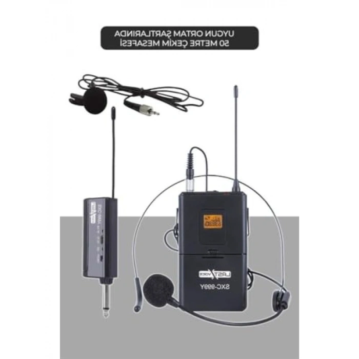 Taşınabilir Şarjlı Ses Sistemi Çift Mikrofon Bluetooth USB 6.5 İnç 300W