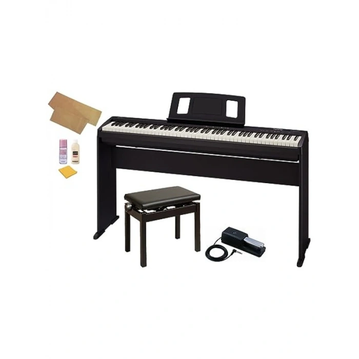 Taşınabilir Siyah Dijital Piyano, Kompakt Tasarım