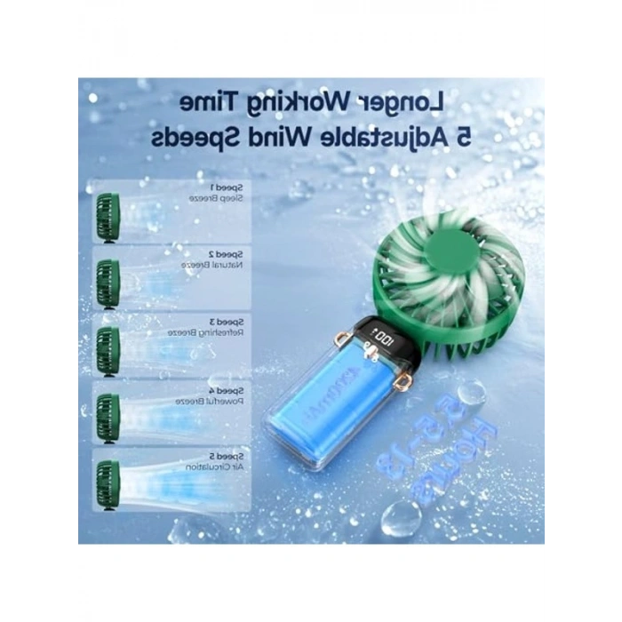 Taşınabilir USB Vantilatör, 4200mAh Şarjlı ve Çok Amaçlı