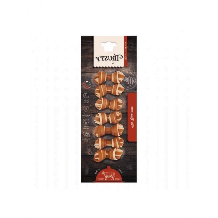 Tatlı Patatesli Düğüm Kemik Ödül 140 Gr (7li Set)