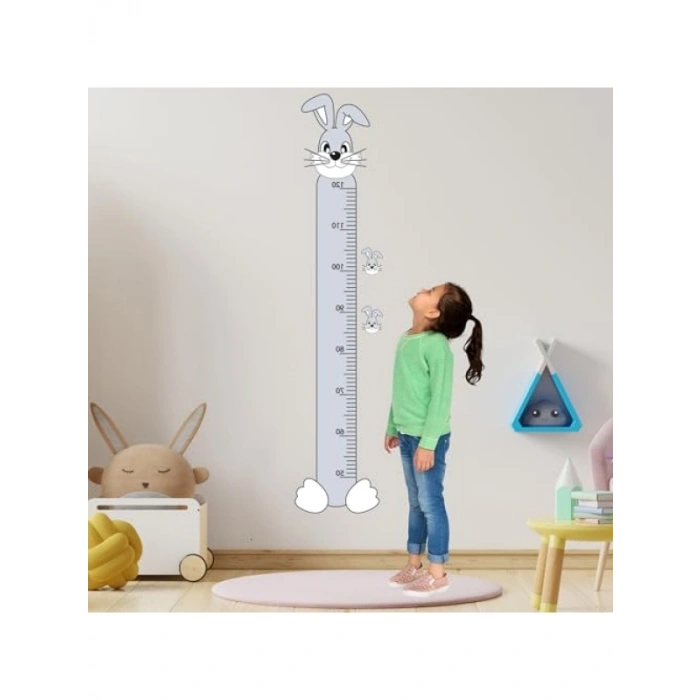 Tavşan Figürlü Eğlenceli Boy Ölçüm Cetveli