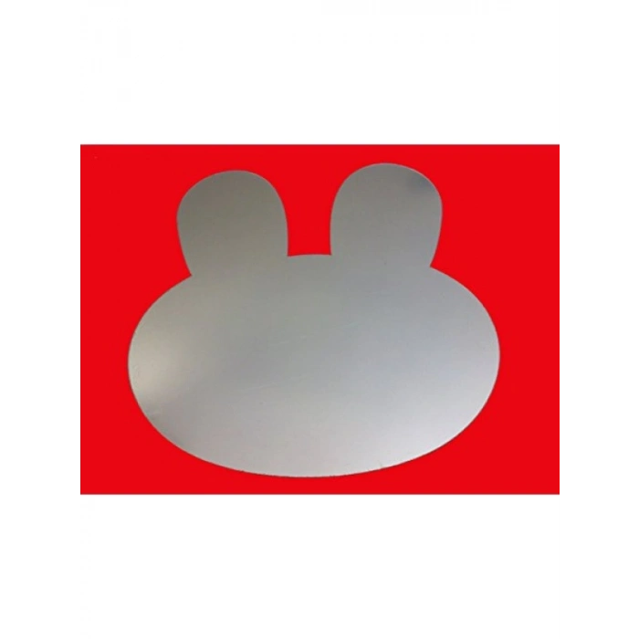 Tavşan Şekilli Aynalı Duvar Süsü