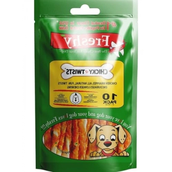 Tavuk Kaplı Burgu Çubuklar, 13 cm - 10 Adet