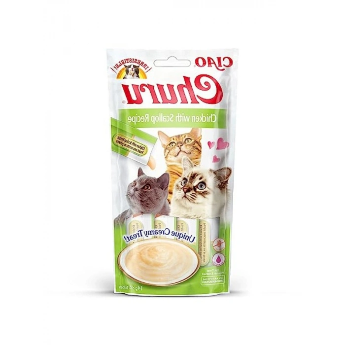 Tavuk ve Tarak Paketi, 4 x 14g Tüpler ile Lezzetli