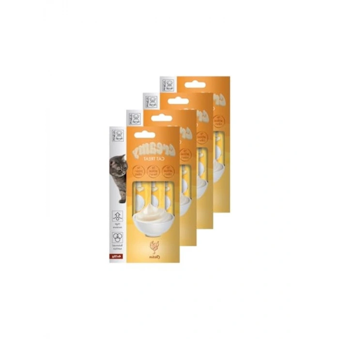 Tavuklu Creamy Kedi Ödülü, 4 x 15 gr