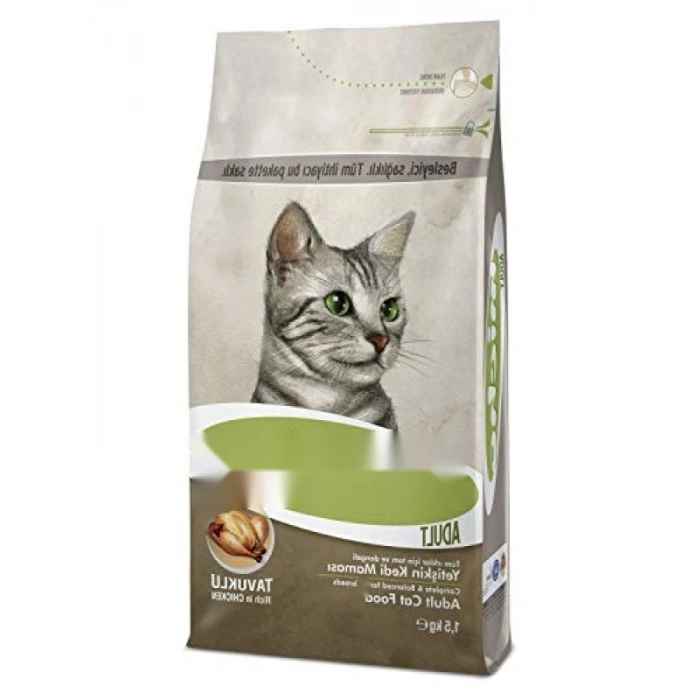 Tavuklu Hamsi ve Pirinçli Yetişkin Kedi Maması 1.5 Kilo