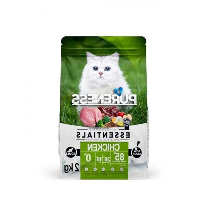 Tavuklu Kuru Kedi Maması, 2 kg, Az Tahıllı Formül