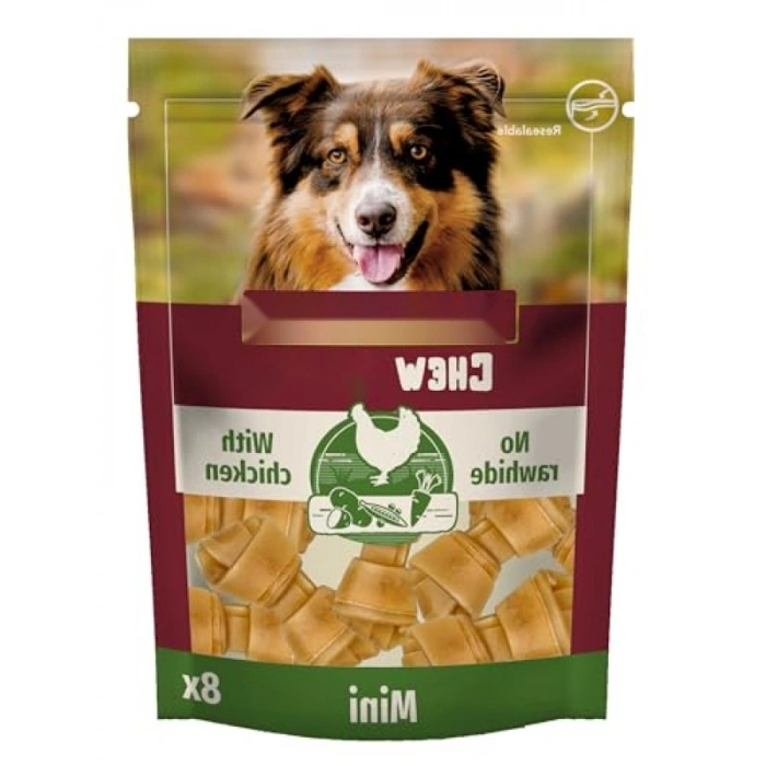 Tavuklu Mini Kemik Köpek Ödülü - 8li, 128 Gr