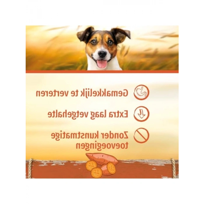 Tavuklu Tatlı Patatesli Mini Düğüm Kemik, 8li 128 Gr