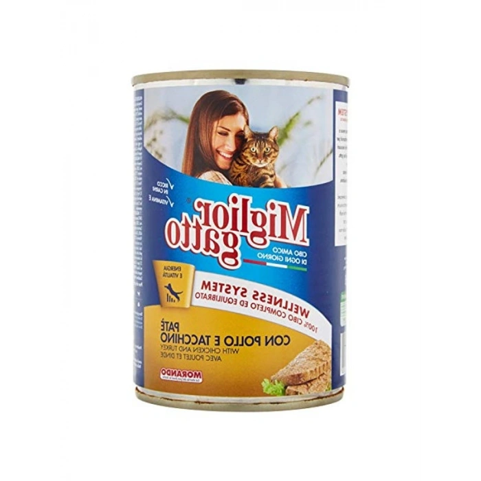 Tavuklu ve Hindili Kedi Kons 405 Gr Besleyici ve Lezzetli