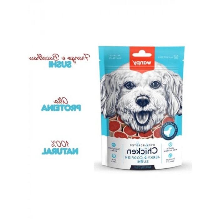 Tavuklu ve Morina Balıklı Köpek Ödülü, 100 gr, Çiğneme Keyfi