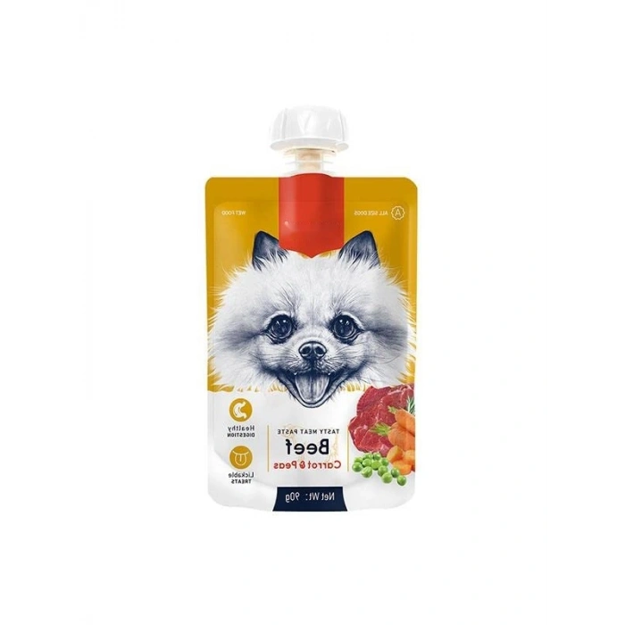 Taze Sığır Etli Havuçlu Köpek Et Ezmesi, 90gr