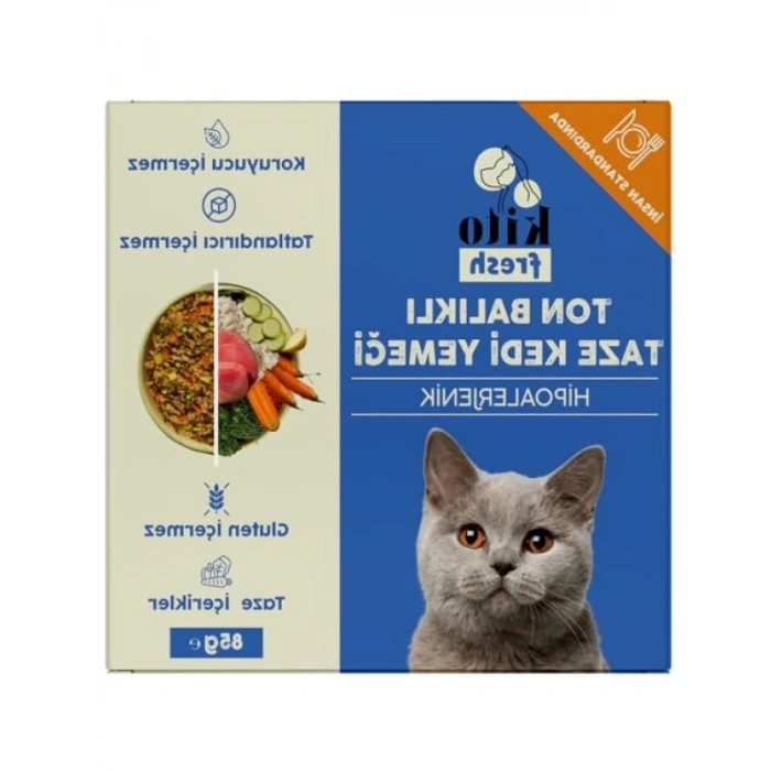 Taze Ton Balıklı Kedi Yemeği, Glutensiz Formülasyon