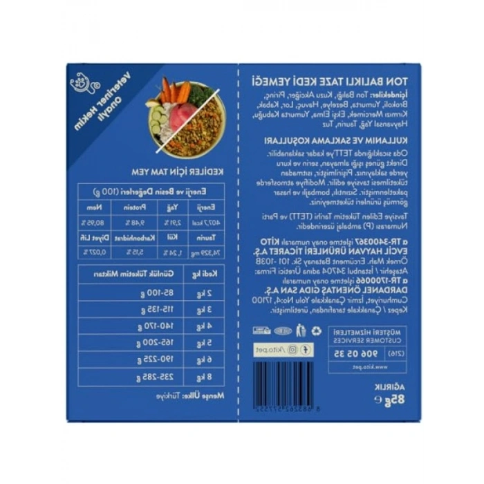 Taze Ton Balıklı Kedi Yemeği, Glutensiz Formülasyon