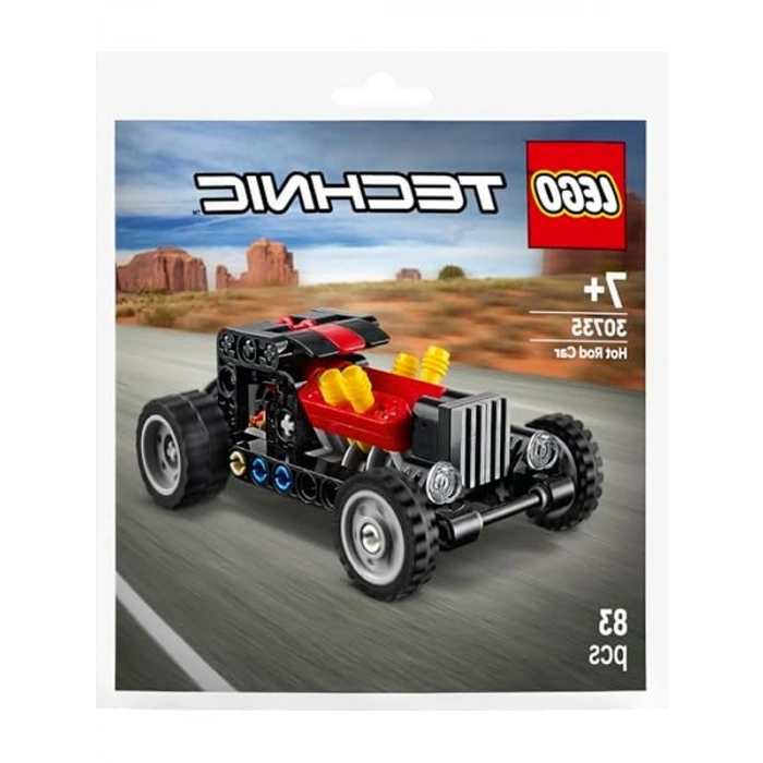 Technic Hot Rod Araba Yapım Seti, Detaylı ve Eğlenceli Model, 30735 Parça