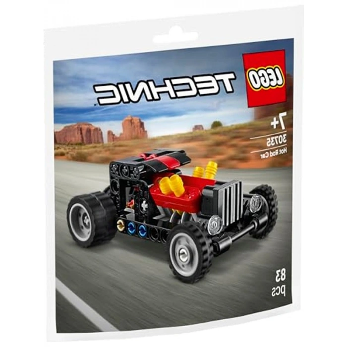 Technic Hot Rod Araba Yapım Seti, Detaylı ve Eğlenceli Model, 30735 Parça