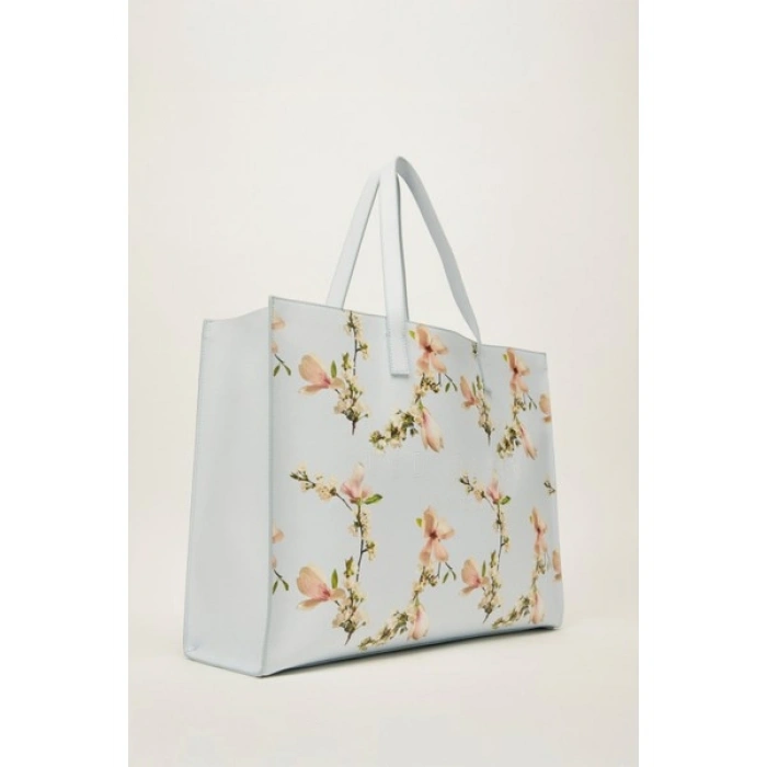 Ted Baker Mavi Ikonik Floral Desenli Küçük Çanta TBSS25FIB072