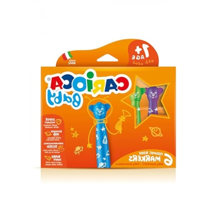 Teddy Jumbo Bebek Süper Yıkanabilir Keçeli Boya Kalemi 6li +1 Yaş