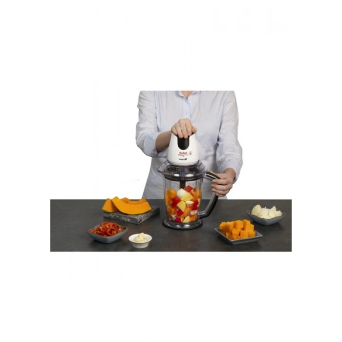Tefal MasterChop Powelix Maxi 4 Bıçaklı 500 Watt Doğrayıcı Rondo - Beyaz