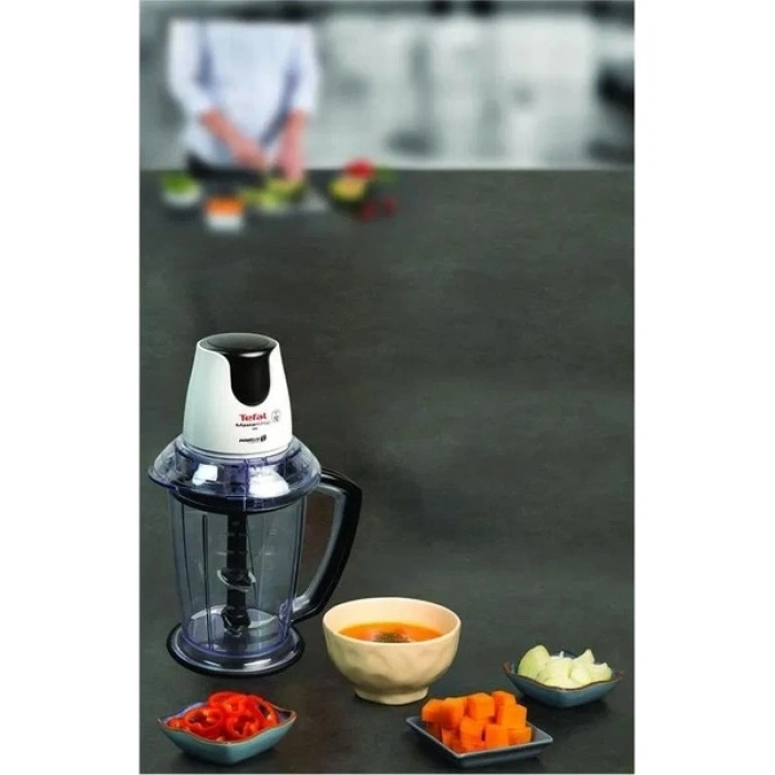 Tefal MasterChop Powelix Maxi 4 Bıçaklı 500 Watt Doğrayıcı Rondo - Beyaz