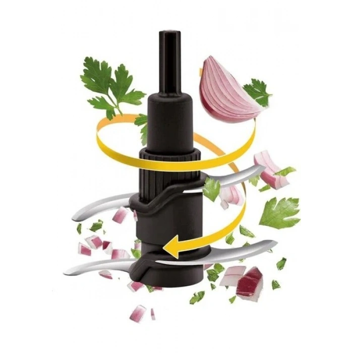 Tefal MasterChop Powelix Maxi 4 Bıçaklı 500 Watt Doğrayıcı Rondo - Beyaz