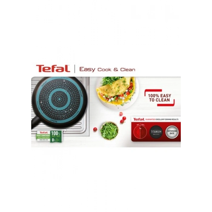 Tefal Titanyum 1X SimpleCook 26 Cm Difüzyon Tabanlı Tava - 2100118536
