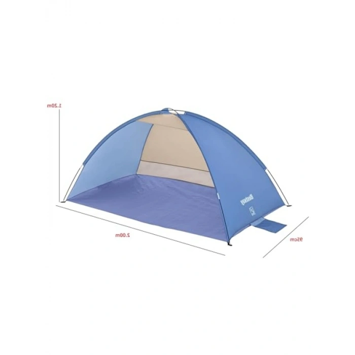 Tek Boy Çadır, 2,00 m x 1,20 m x 95 cm, Plaj Kullanımı için