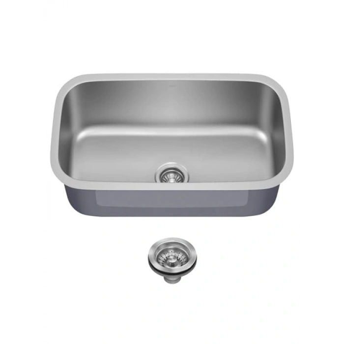 Tek Gözlü Paslanmaz Çelik Gömme Lavabo (80,01 cm)