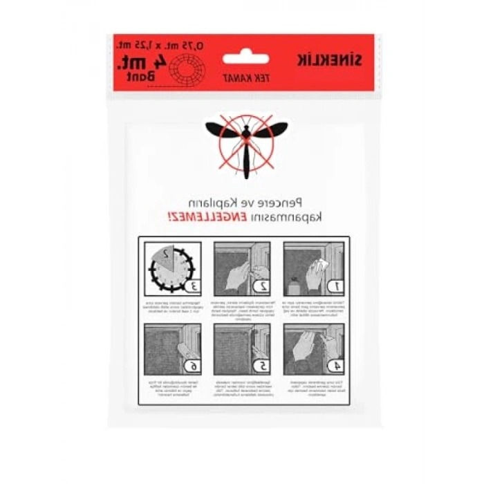 Tek Kanat Pratik Sineklik, 0.75 m x 1.25 m, Kapı & Pencere Uyumlu