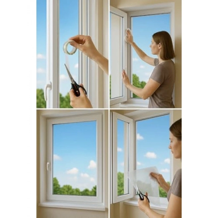 Tek Kanat Pratik Sineklik, 0.75 m x 1.25 m, Kapı & Pencere Uyumlu