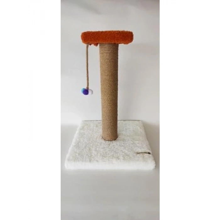 Tek Katlı Beyaz Kedi Tırmalama Tahtası