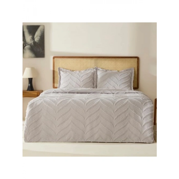 Tek Kişilik Desenli Yatak Örtüsü Takımı