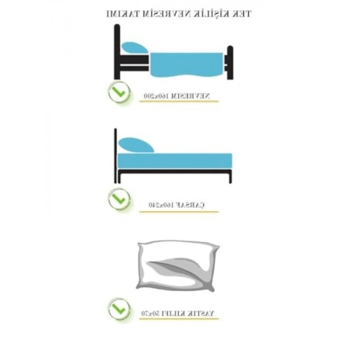 Tek Kişilik Nevresim Takımı - Unicorn Desenli